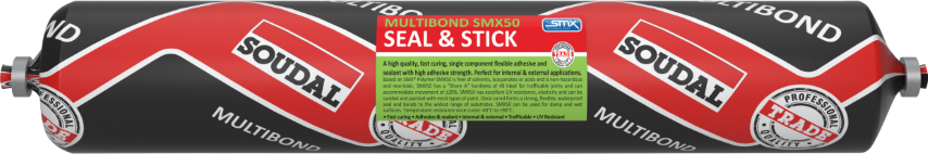 SOUDAL MULTIBOND SMX50 - SEAL & STICK FC - CONCRETE GREY 600 ML